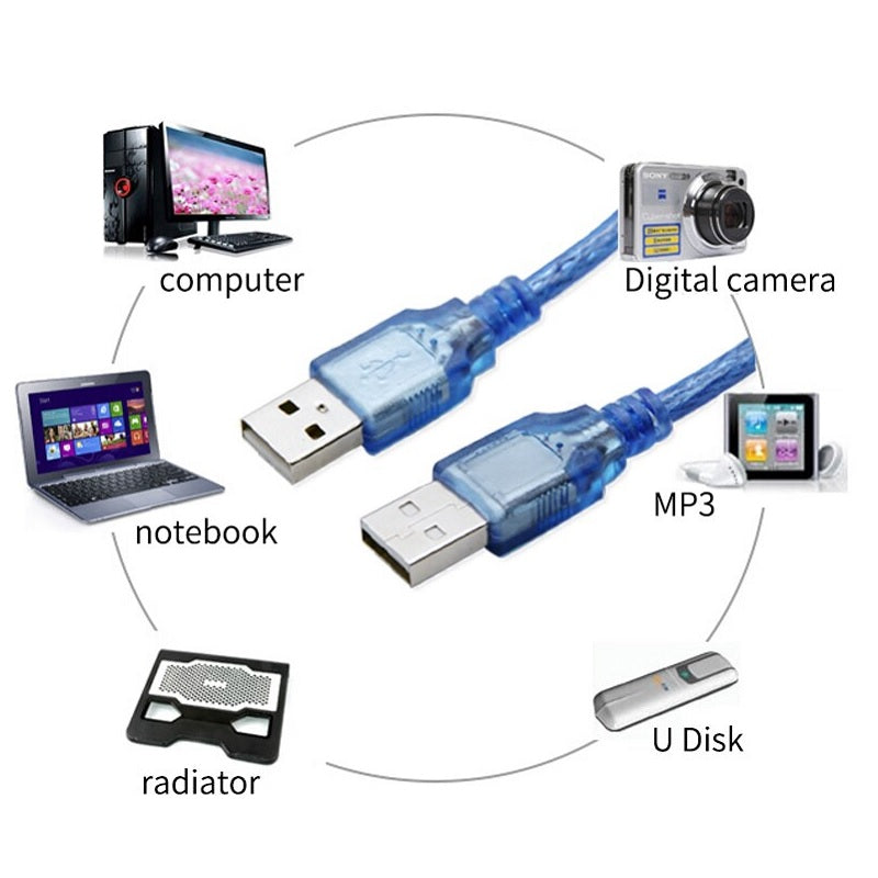 ZATECH Usb 2.0 Male To Usb2.0 Male 0.3M