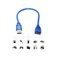ZATECH Usb 2.0 Male To Female Cable 0.3M