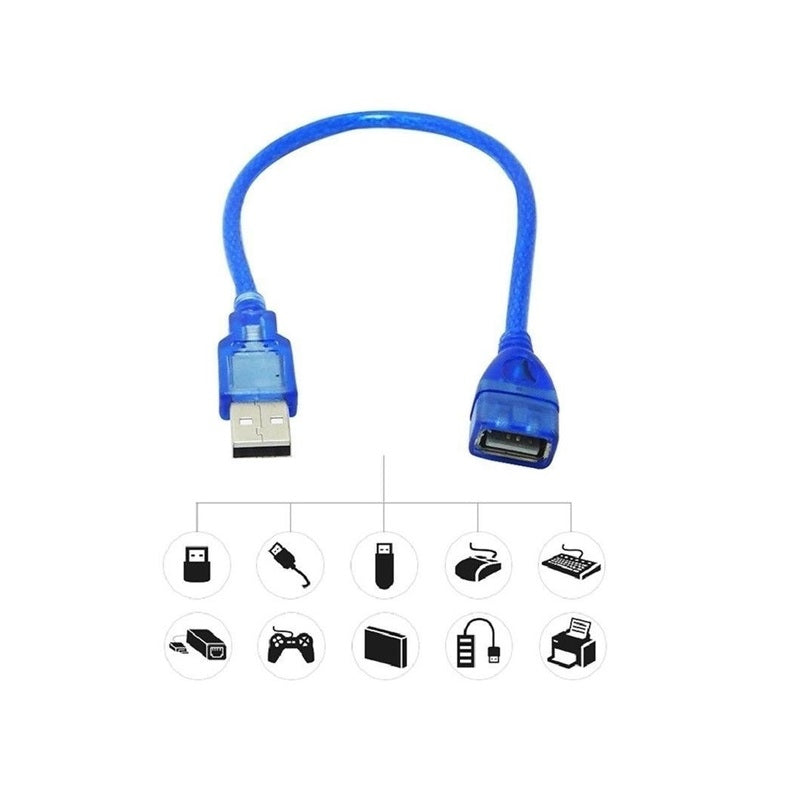 ZATECH Usb 2.0 Male To Female Cable 0.3M