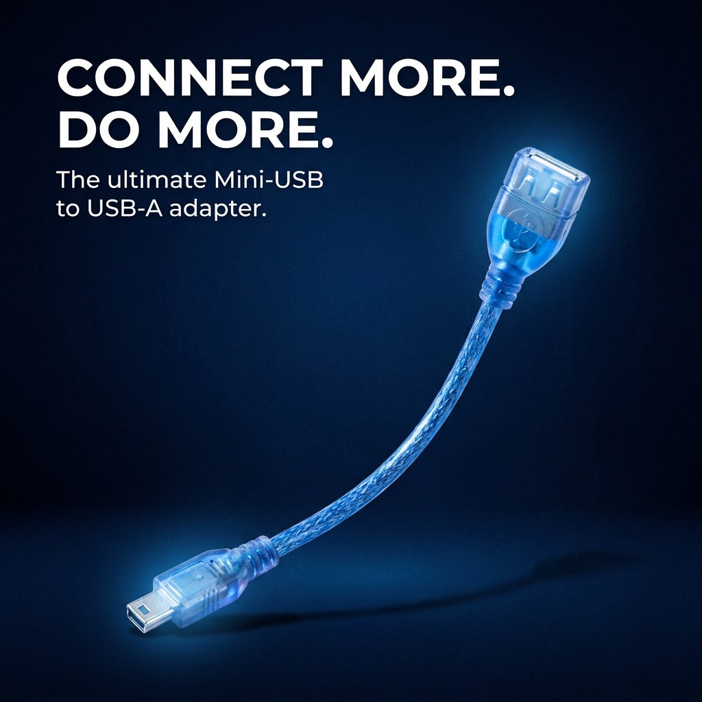 ZATECH ZA-USBC07 USB 2.0 Female to Mini USB V3 OTG Cable - 0.3m
