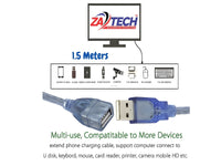 ZATECH Usb Extention Cable 1.5 Mtr