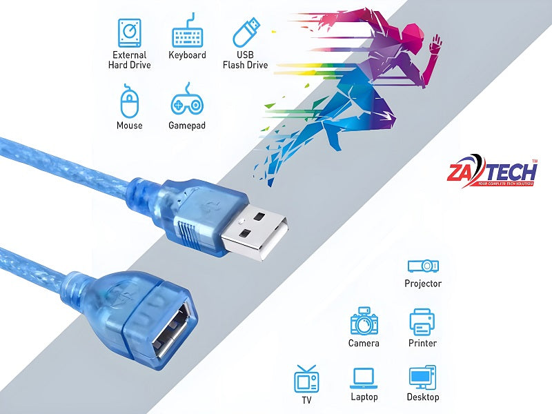 ZATECH Usb Extention Cable 10 Mtr