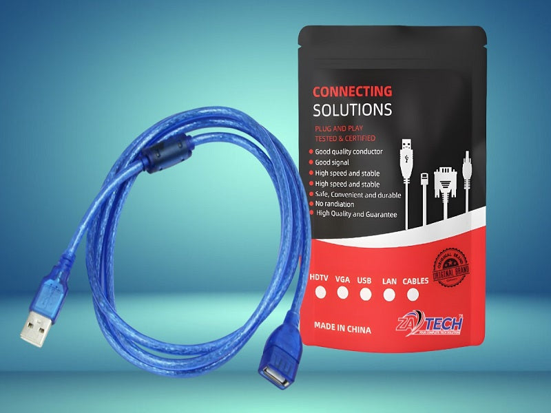 ZATECH Usb Extention Cable 3 Mtr
