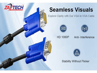 ZATECH  Vga Cable 15 Mtr
