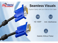 ZATECH  Vga Cable 20 Mtr