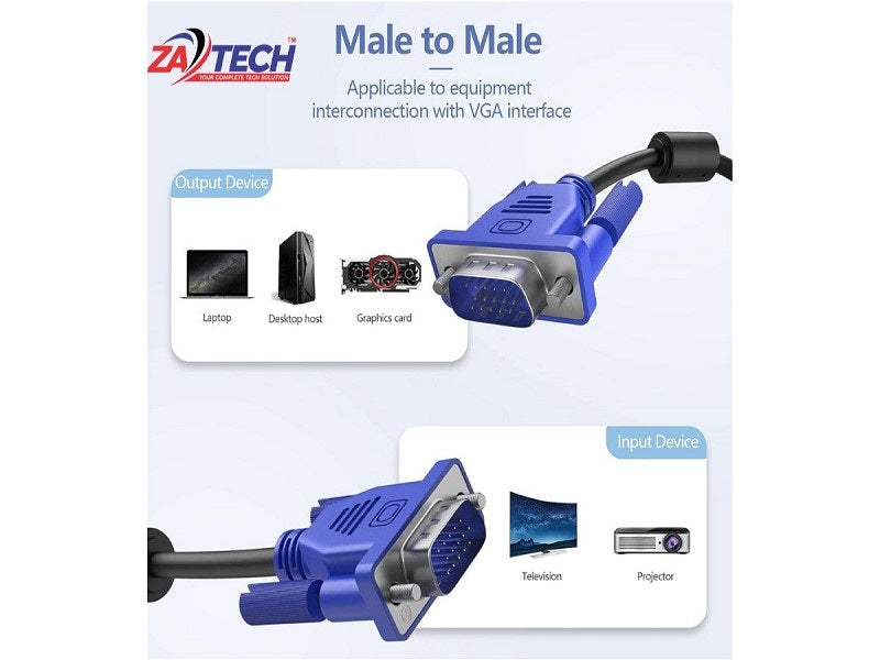 ZATECH  Vga Cable 20 Mtr