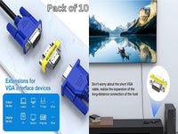 ZATECH Vga Male X Vga Male 10 Pck