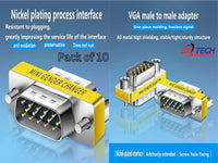 ZATECH Vga Male X Vga Male 10 Pck