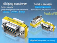 ZATECH Vga Male X Vga Male 5 Pck