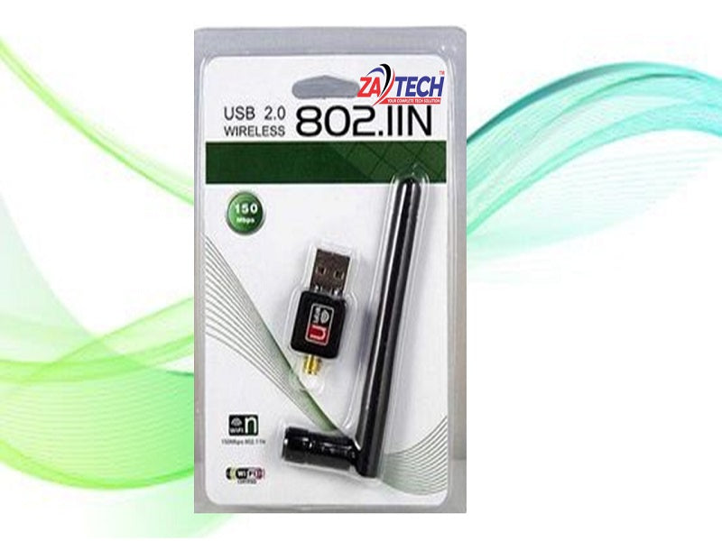 ZATECH Usb 2.0 Wireless Adaptor 300 Mbps