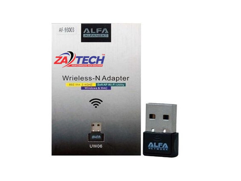 ZATECH Wireless Dongle Usb 2.0- 300Mbps