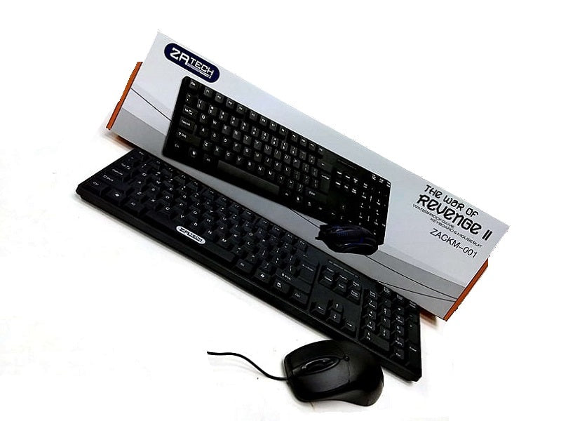ZATECH Combo Wired Keyboard Mouse