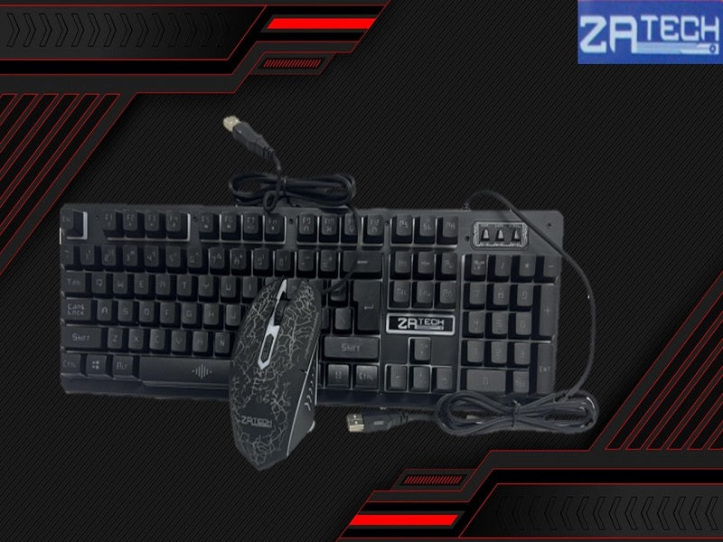 ZATECH Gaming Combo Wired Keyboard Mouse