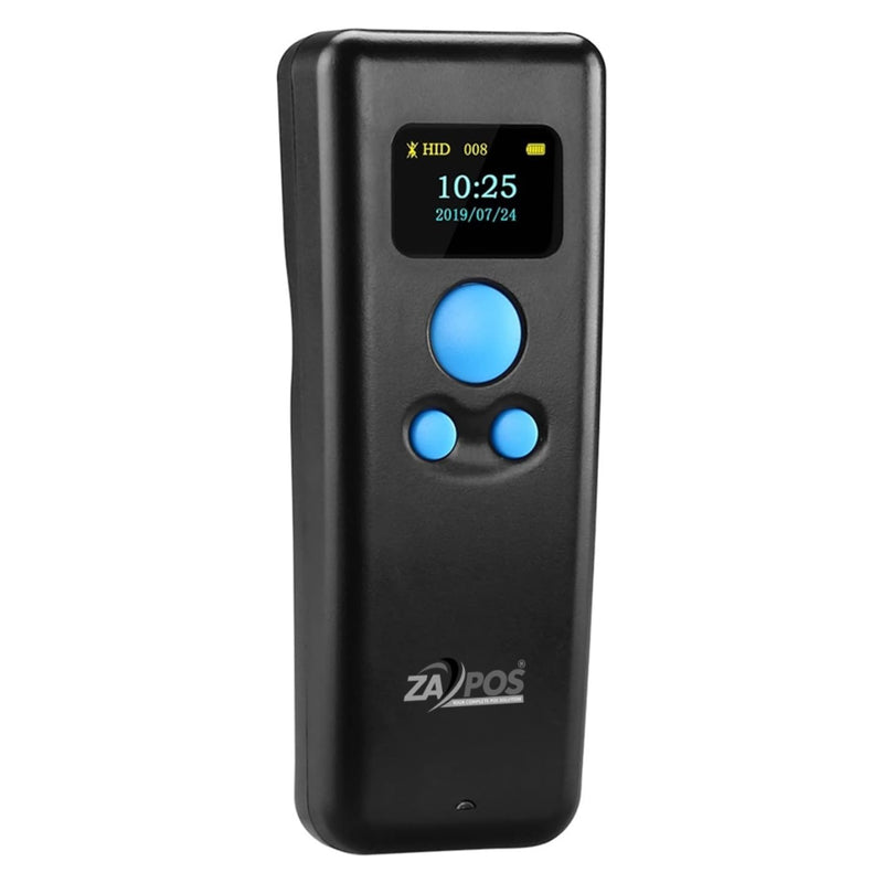 ZAPOS ZAM8 Wireless Pocket Barcode Scanner with Display - 1D & 2D Portable POS Reader