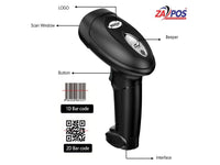 ZAPOS 2D 2.4G Wireless Barcode Scanner