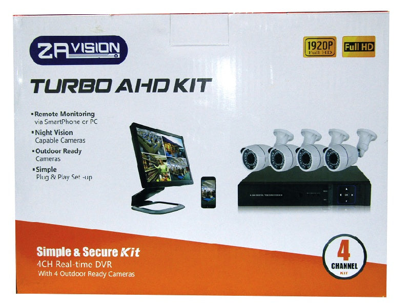 ZAVISION 4Ch 2Mp Ahd Kit