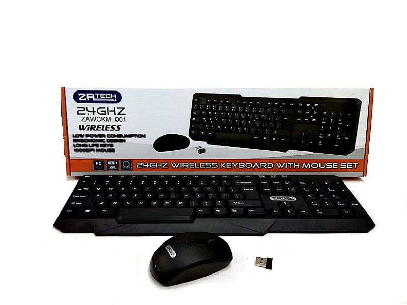 ZATECH Wireless Combo Keyboard Mouse