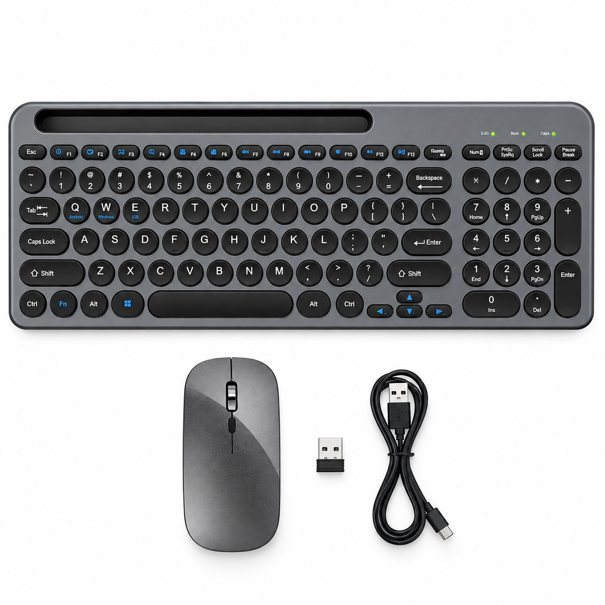 ZORNWEE 109 Wireless Keyboard Mouse Comb