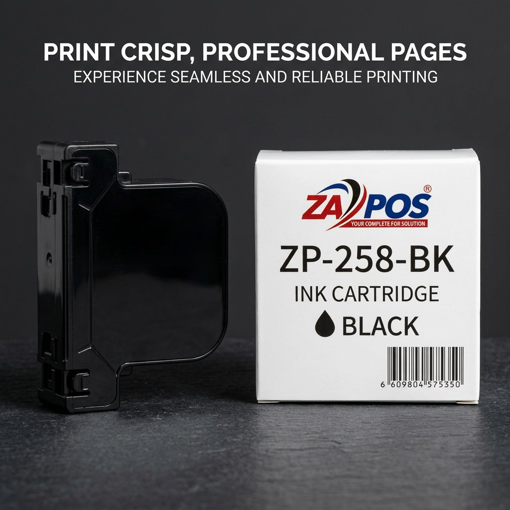 ZAPOS ZP-258-BK Black Ink Cartridge Repl