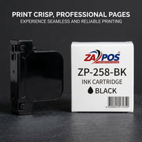 ZAPOS ZP-258-BK Black Ink Cartridge Repl