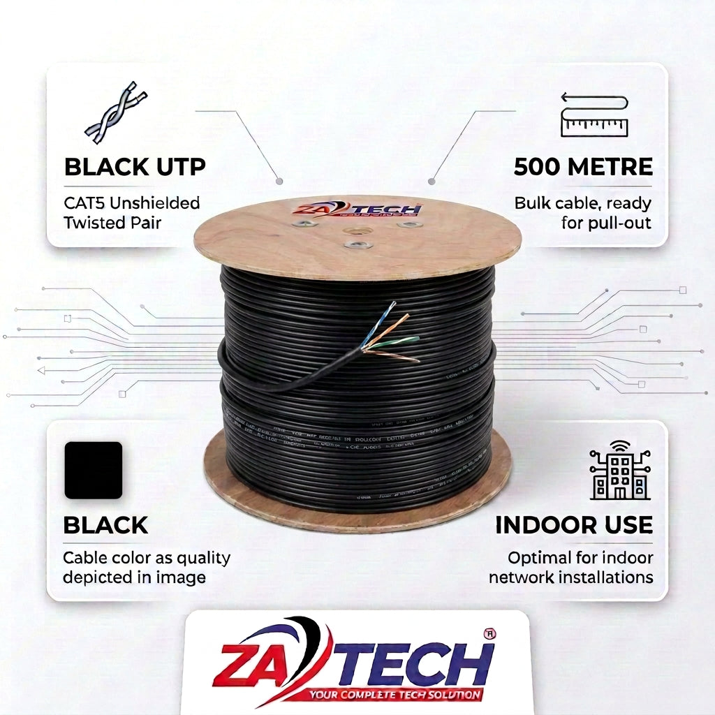 ZATECH CAT5 0.5mm Indoor Cable 500m Drum