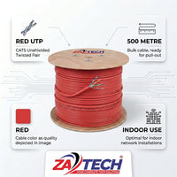 ZATECH CAT5 0.5mm Indoor Cable 500m Drum