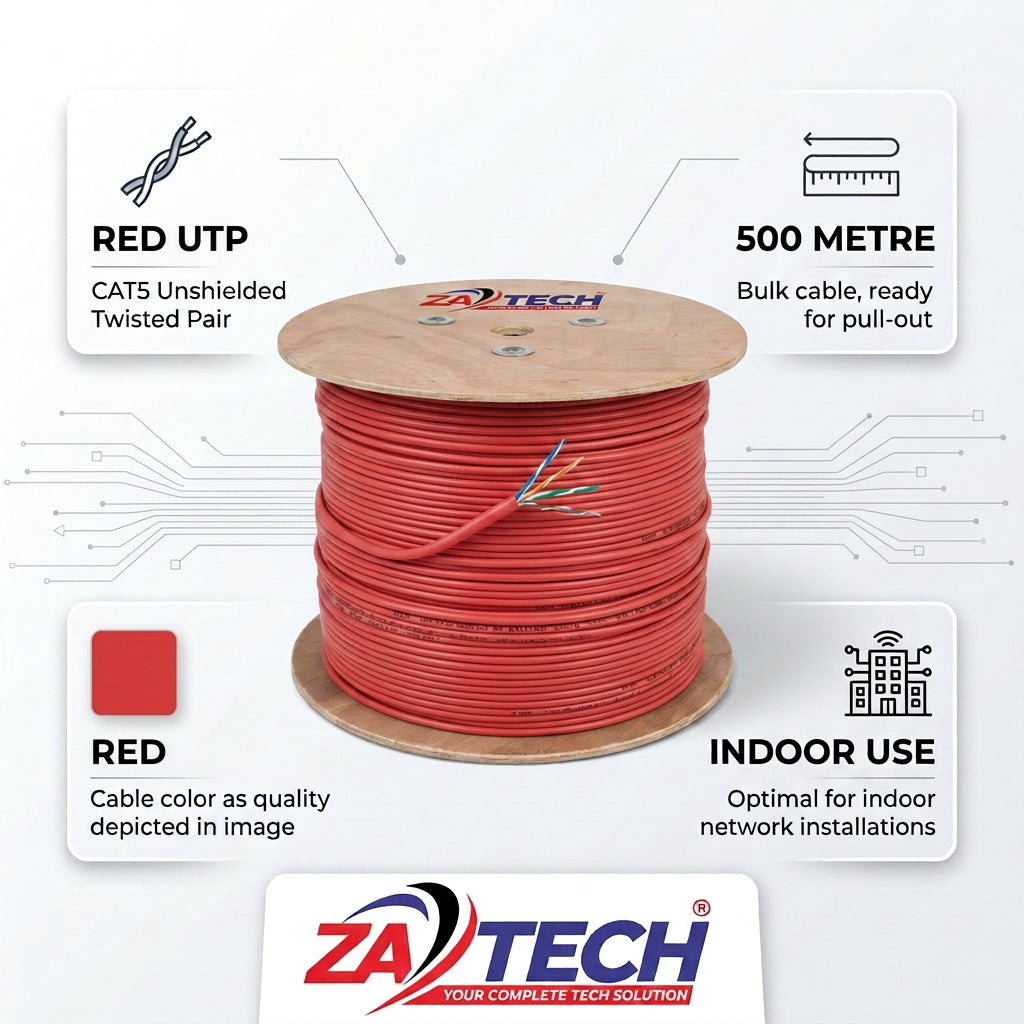 ZATECH CAT5 0.5mm Indoor Cable 500m Drum