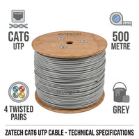ZATECH CAT6 Indoor Network Cable 0.57mm