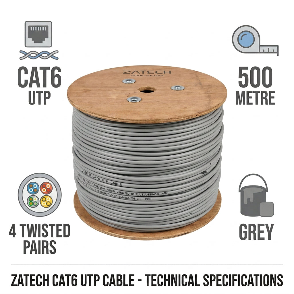 ZATECH CAT6 Indoor Network Cable 0.57mm