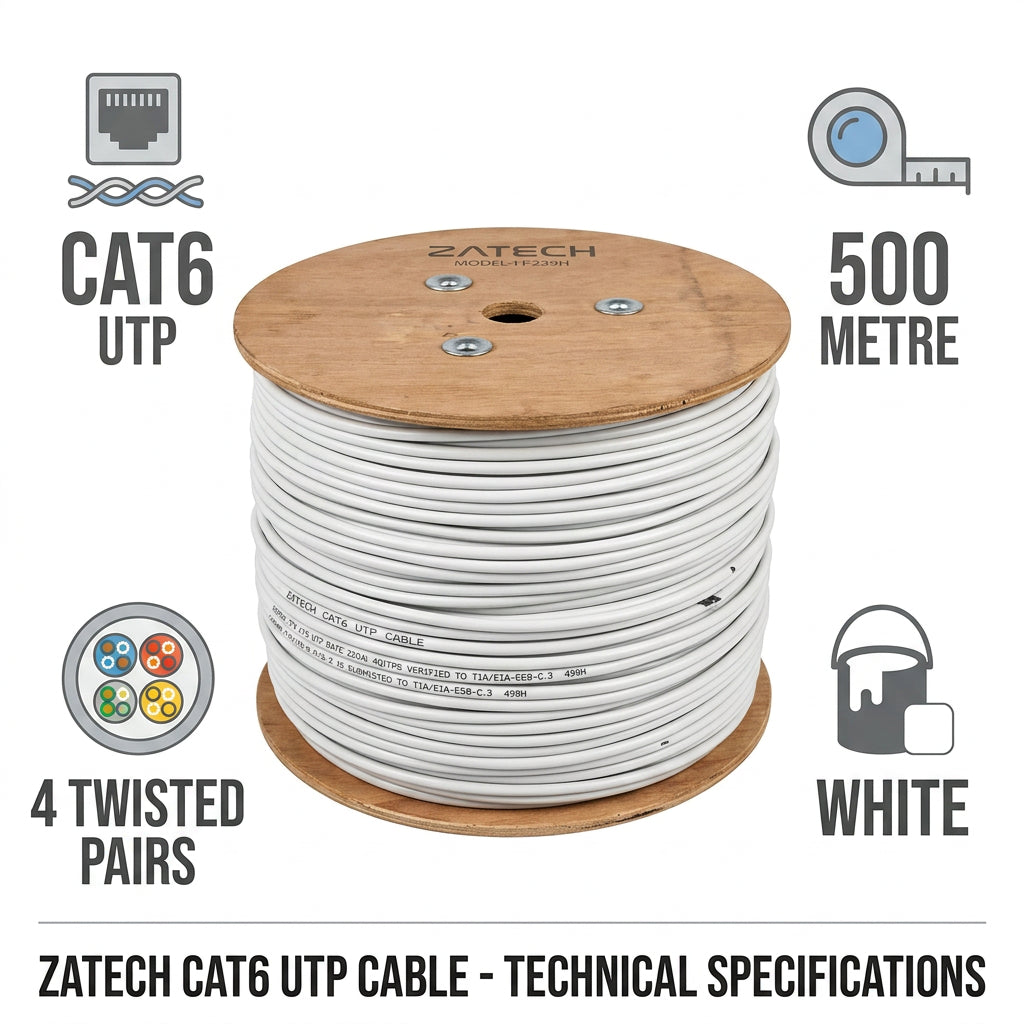 ZATECH CAT6 Indoor Network Cable 0.57mm