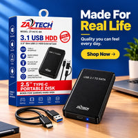ZATECH 2.5 HDD SSD External Case Type-C
