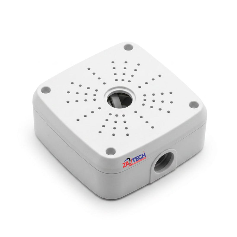 ZATECH white CCTV camera junction box and mounting base