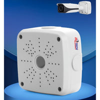 ZATECH white CCTV camera junction box and mounting base (view 3)