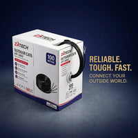 ZATECH CAT6 outdoor network cable, 100m black roll (view 4)