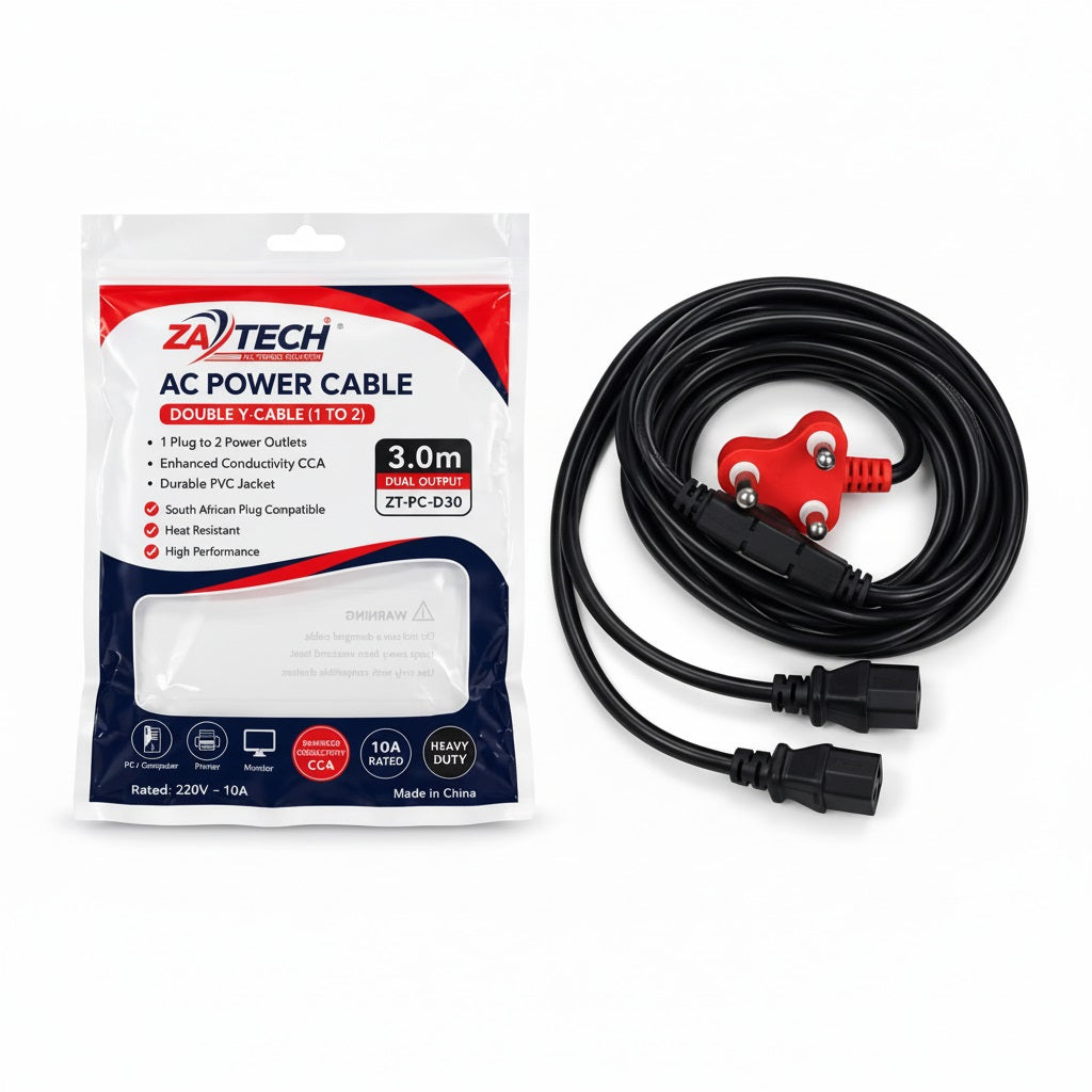 ZATECH 3.0M Computer Power Cable for PC