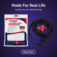 ZATECH 3.0M Computer Power Cable for PC