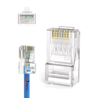 ZATECH Cat6 Pass Through Connector 100P