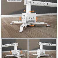 ZATECH universal projector wall mount with adjustable 30 to 60cm extension arm (view 4)