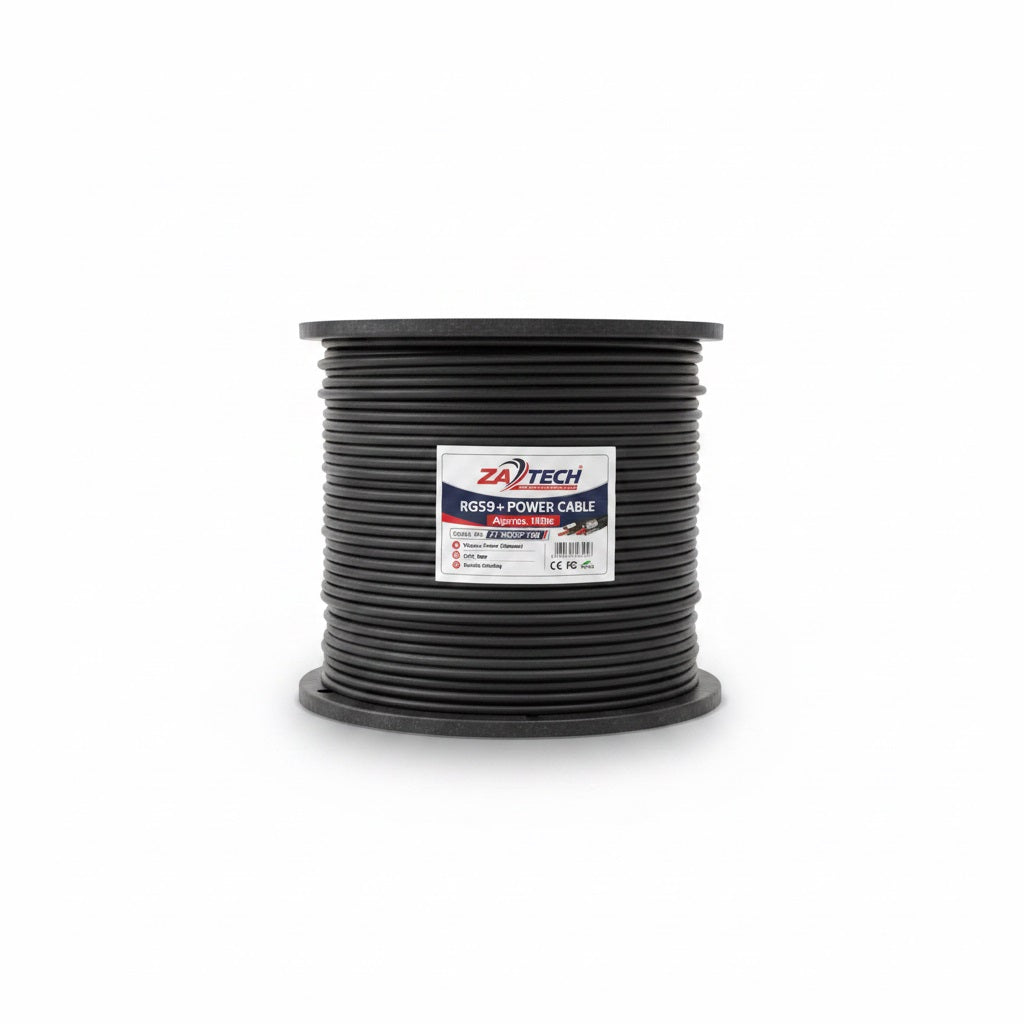 ZATECH RG59+2C Black 32 Approx 100 Mtr