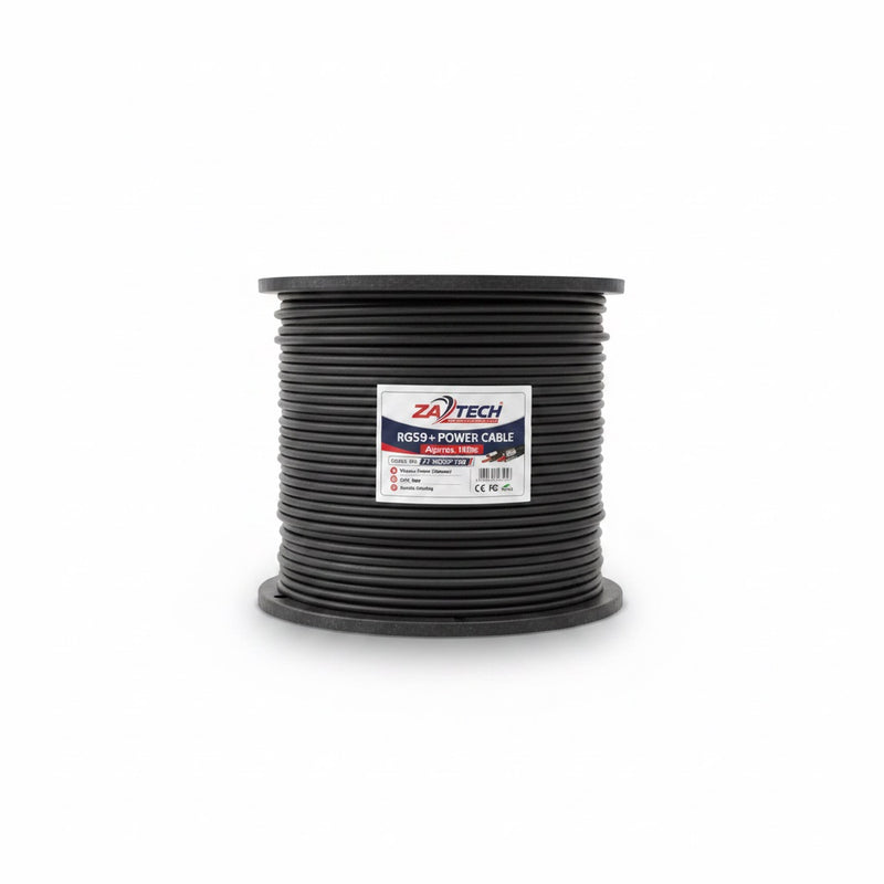 ZATECH RG59+2C Black 32 Approx 100 Mtr