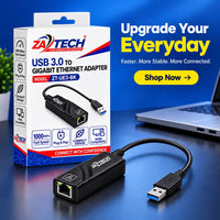 ZATECH USB 3.0 Gigabit Ethernet Adapter