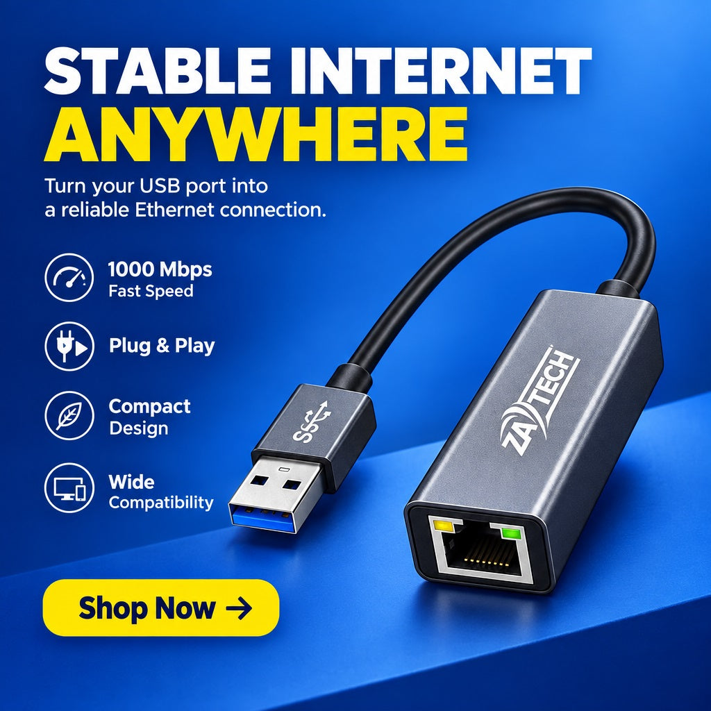 ZATECH USB 3.0 Gigabit Ethernet Adapter