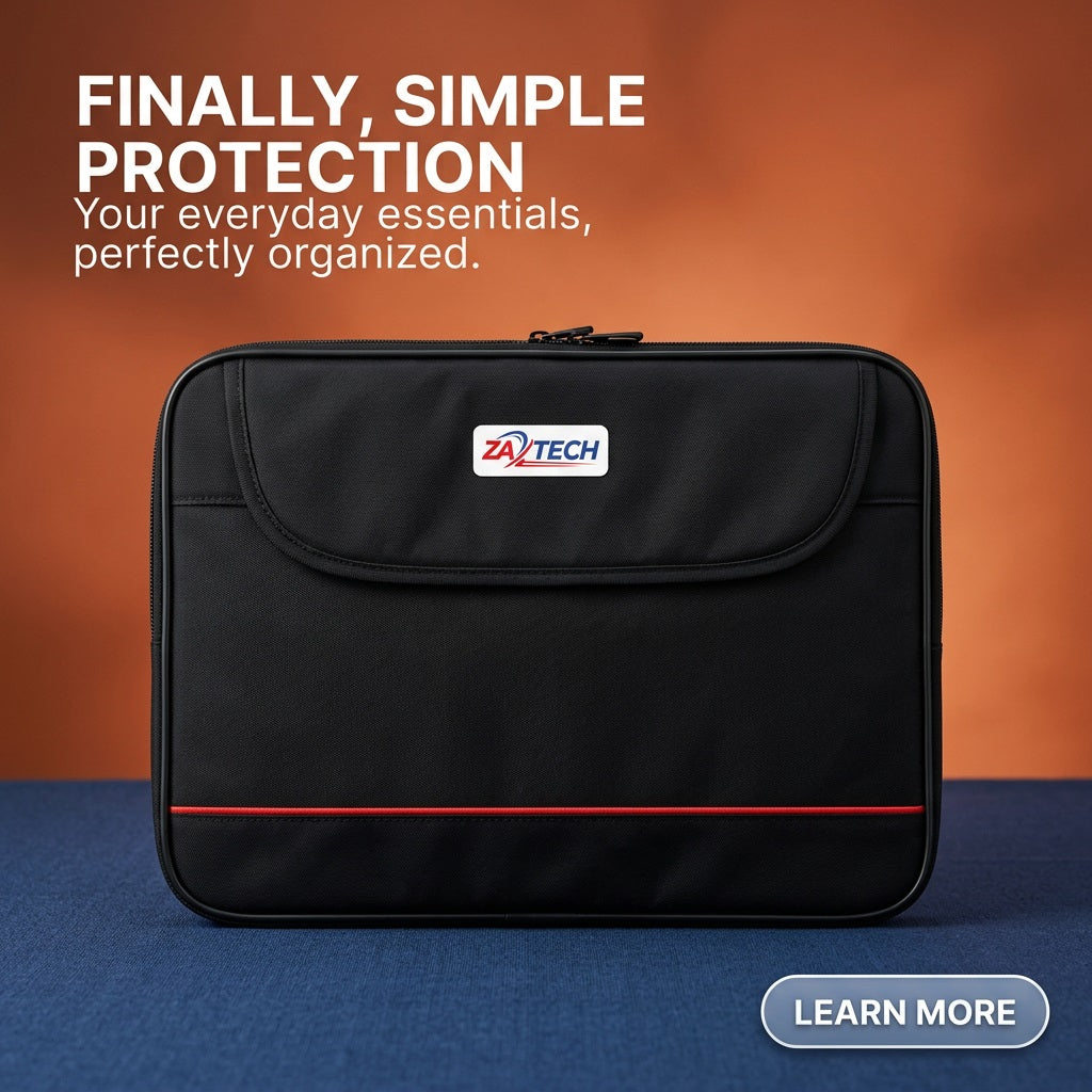 ZATECH 15.6 Inch Laptop Carry Bag Black