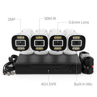ZAVISION 4CH 2MP AHD Full Colour CCTV – view 3