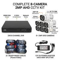 ZAVISION 8CH 2MP AHD Full Colour CCTV – view 3