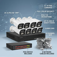 ZAVISION 8CH 8MP IP Full Colour CCTV – view 3