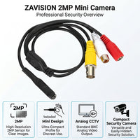 ZAVISION 2MP AHD Pinhole CCTV Camera