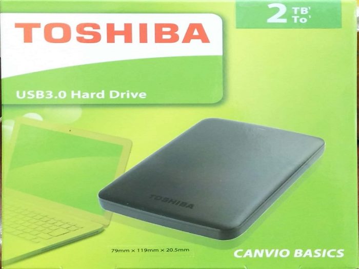 TOSHIBA 2.5 2TB EXT HDD USB 3.0 CANVIO