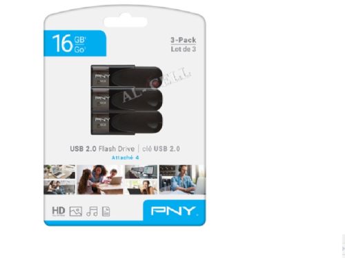 PNY 16Gb 3 Pack Usb 2.0 Drive - Image 1