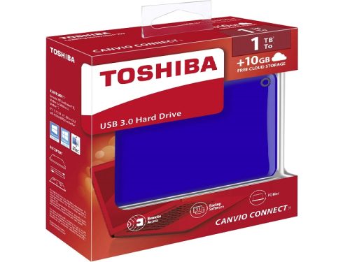 TOSHIBA 1Tb External Hdd Usb3.0 Blue - Image 1